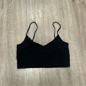 Black Aritzia Tank Crop Top Size M